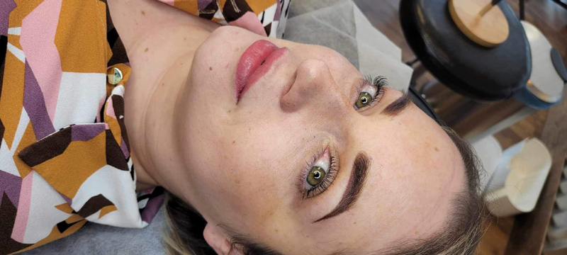 Chicago Permanent Makeup Training. Student's Work: Permanent Makeup Eyebrows.